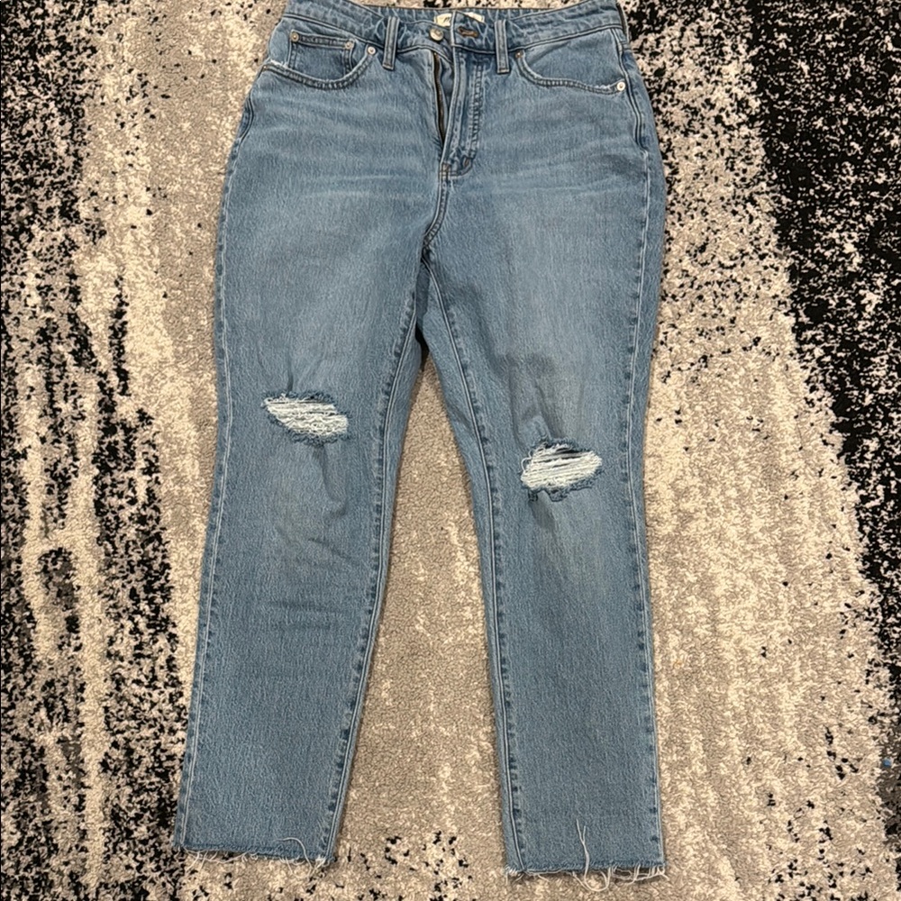 Madewell Curvy Perfect Vintage Jeans with Distressed Details